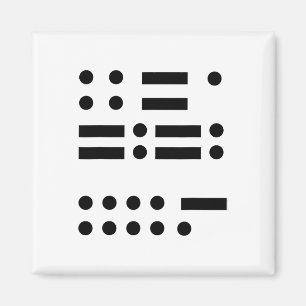 Morse Code Anti Trump 45 Feminist Resist Treason Magnet