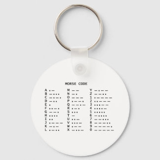Morse Code Key Ring