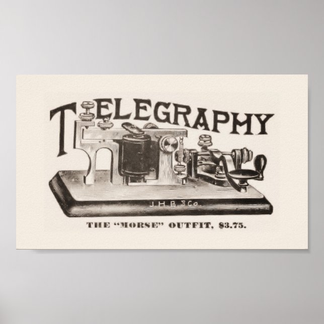 Morse Code Machine Poster (Front)