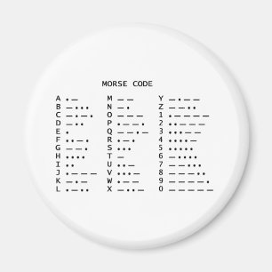 MORSE CODE MAGNET