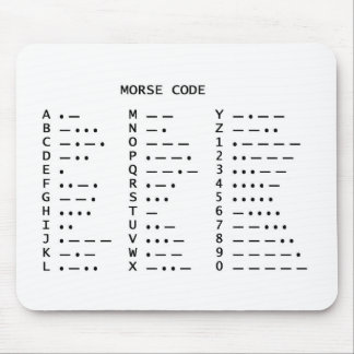 MORSE CODE MOUSE PAD