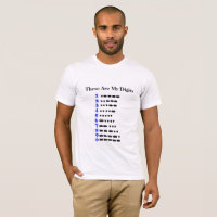 Morse Code Numbers Chart Ham Radio T-shirt