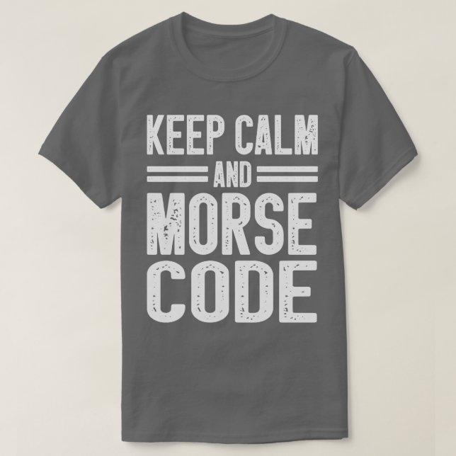 Morse Code Radio Ham Amateur Radio Operator Gift ( T-Shirt (Design Front)
