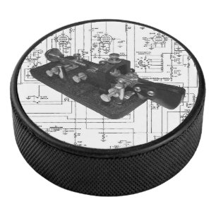 Morse Code Radio Key Schematic Hockey Puck