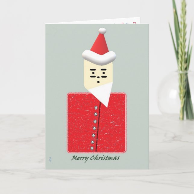Morse Santa - 5"x7" Folded Holiday Card (Front)