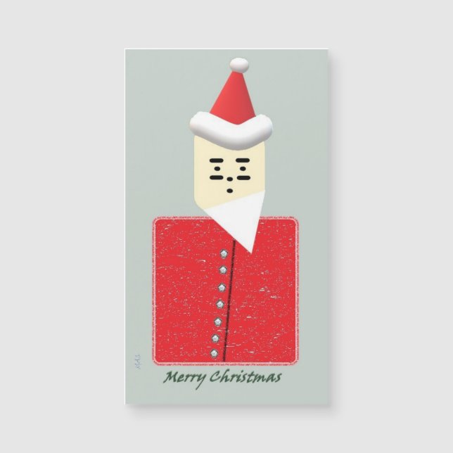 Morse Santa Christmas Magnetic Card (Front)