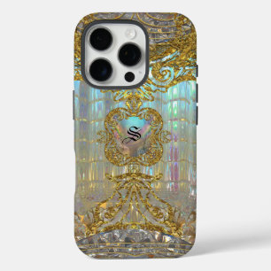 Morshnette Elegant Baroque  Monogram iPhone 16 Pro Case