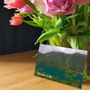 Morskie Oko, lake in the Tatra Mountains Poland Holiday Postcard
