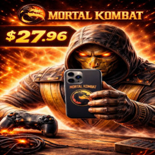 Mortal Kombat Vintage Tee — Small Fit Y2K Retro Vi Case-Mate iPhone Case