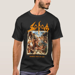 Mortal Way Of Live Sodom Rock Band T-Shirt