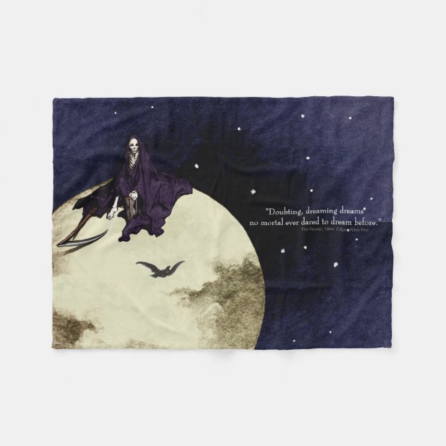 Mortality and the Moon Fleece Blanket (Front (Horizontal))