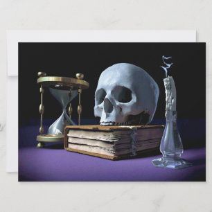 MORTALITY! (skull, tome, candle & hourglass) ~