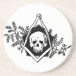 Mortality Square and Compasses Coaster