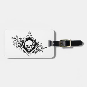 Mortality Square and Compasses Luggage Tag