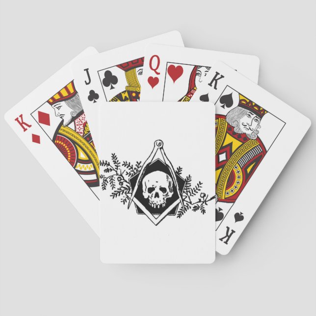 Mortality Square and Compasses Playing Cards (Back)