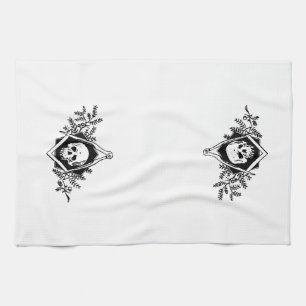 Mortality Square and Compasses Tea Towel