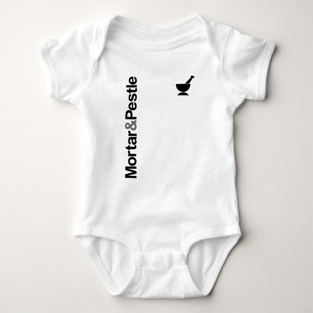 Mortar & Pestle Baby Bodysuit (Front)