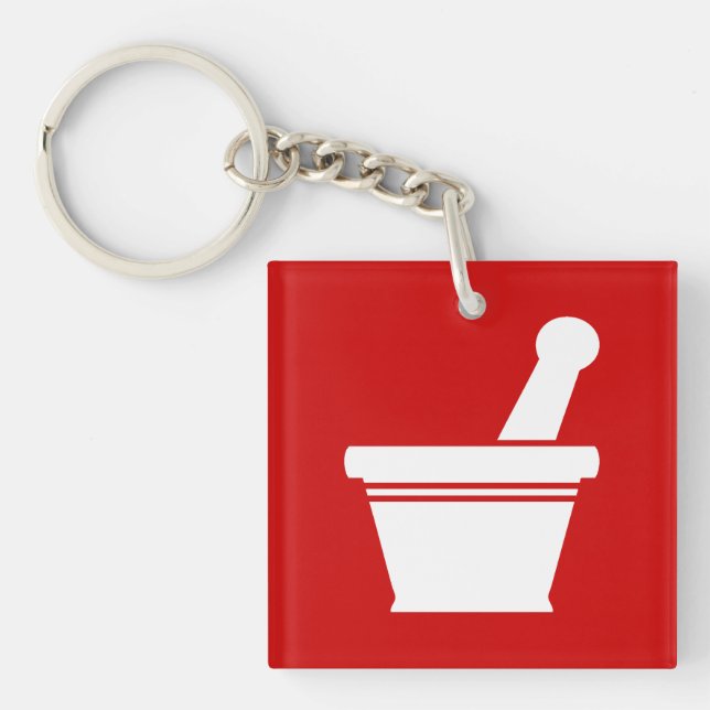 Mortar & Pestle Key Ring (Front)