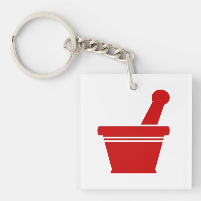 Mortar & Pestle Key Ring (Front)
