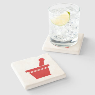 Mortar & Pestle Stone Coaster