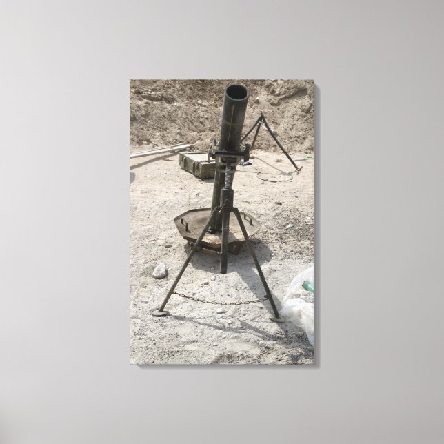 Mortar tubes canvas print (Front)