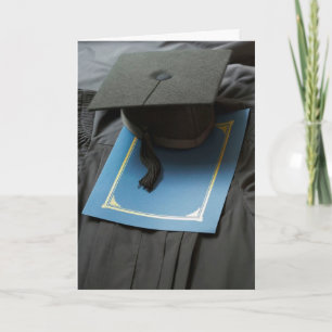 Mortarboard, Gown, Program Graduation Card