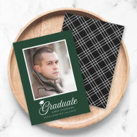Mortarboard Script Editable Colours Photo Graduate