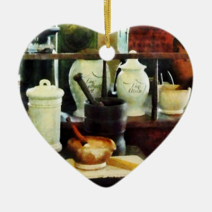 Mortars Pestles And White Jars Ceramic Tree Decoration