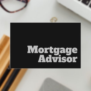 Mortgage Broker or Mortgage Advisor Business Card