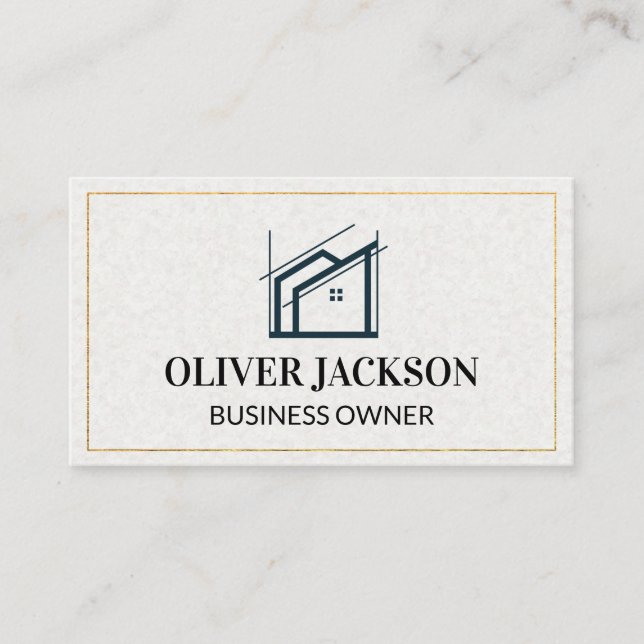 Mortgage House Real Estate | Architect Business Card (Front)