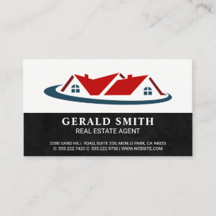 Mortgage House Real Estate logo Business Card