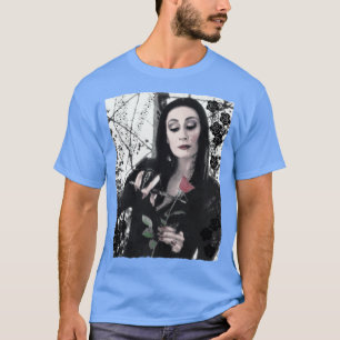 Morticia Addams Horror family retro retro funny T-Shirt