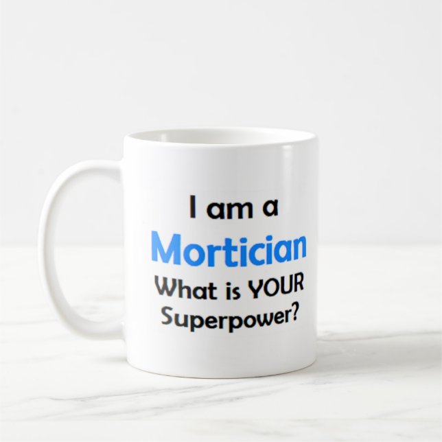 mortician coffee mug (Left)