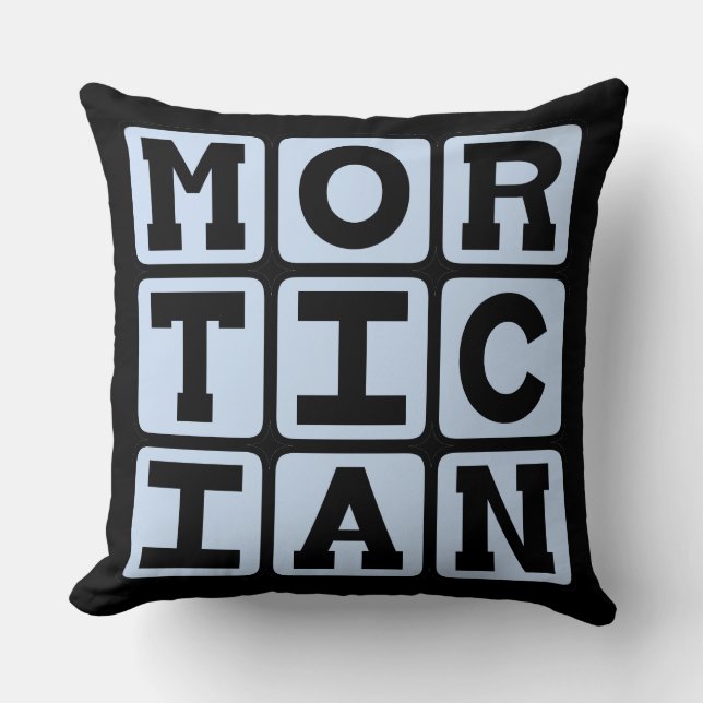 Mortician, Funeral Director Cushion (Front)