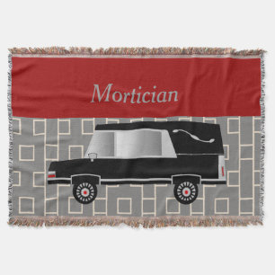 Mortician Woven Blanket Red