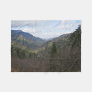 Morton Overlook at Great Smoky Mountains Fleece Blanket
