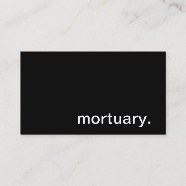 Mortuary Business Card (Front)