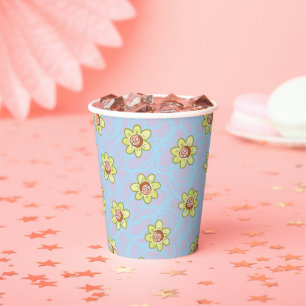 Morty Flower Pattern Paper Cups