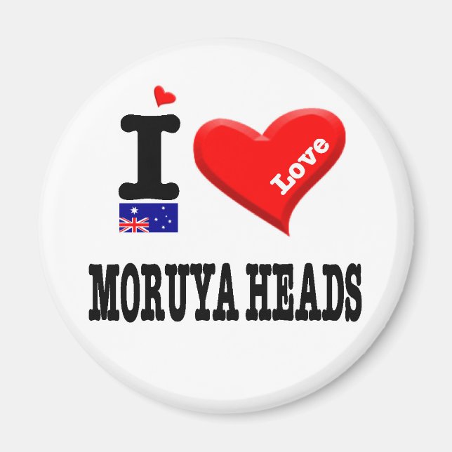 MORUYA HEADS - I Love Magnet (Front)