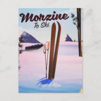 Morzine ,French Alps ski poster