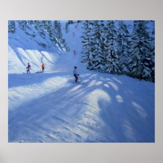 Morzine ski run poster (Front)