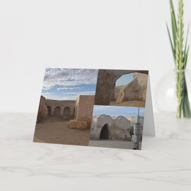 Mos Espa on planet Tatooine  Birthday card (Front)