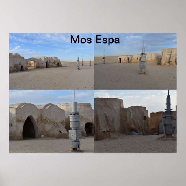 Mos Espa on planet Tatooine Poster (Front)