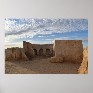 Mos Espa on planet Tatooine Poster