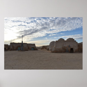 Mos Espa on planet Tatooine Poster