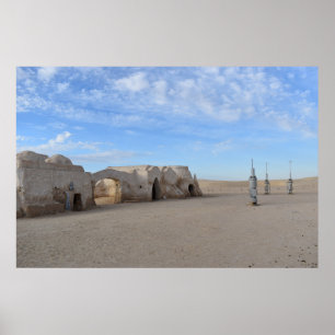 Mos Espa on planet Tatooine Poster