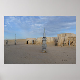 Mos Espa on planet Tatooine Poster