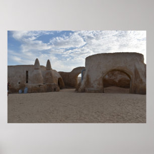 Mos Espa on planet Tatooine Poster