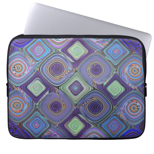Mosaic 2 Fractal Abstract Art Laptop Sleeve (Front)