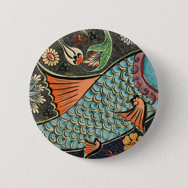 Mosaic 6 Cm Round Badge (Front)